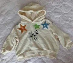 BREEZE ミッキー パーカー トレーナー 90cm アイボリー ブリーズ