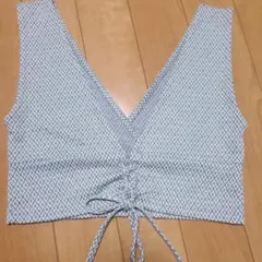 Vネック クロスデザイン ビスチェ