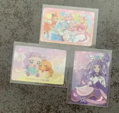 プリキュアキラキラカードグミ　3枚