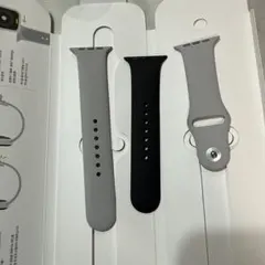 Apple Watch バンド グレー ブラック 3点セット