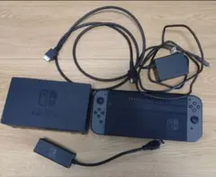 Nintendo Switch 本体 グレー カバー、有線LANアダプター