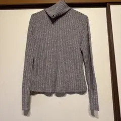 SHEIN グレー 薄手タートルネック L