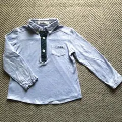 美品　ファミリア　水色シャツ　電車110