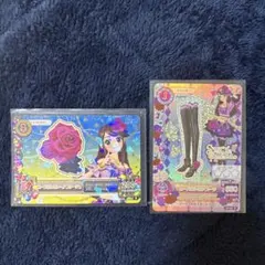 ローズボンボンヘアコサージュ ローズボンボンブーツ 紫吹蘭 アイカツカード