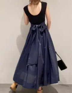 スナイデル SNIDEL サステナブルニットドッキングワンピース