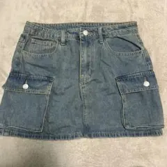 SHEIN デニムスカートブルー　Mサイズ