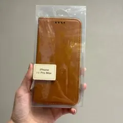 【特別価格】iPhone 11 Pro Max ケース　本革　手帳型 ブラウン