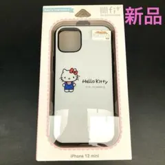 【新品未使用】iPhone12mini ケースイーフィットサンリオハローキティ