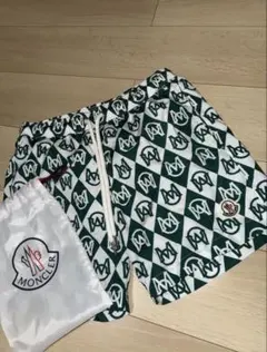 MONCLER ロゴプリント ショートパンツ S