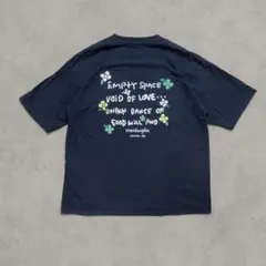マークゴンザレス バックプリントTシャツ 花柄 フラワー ブラック半袖　Lのサムネイル