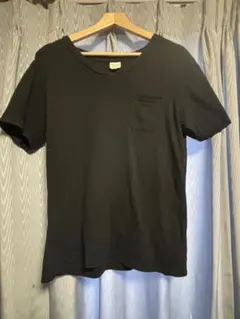 Champion ブラック Vネック Tシャツ M