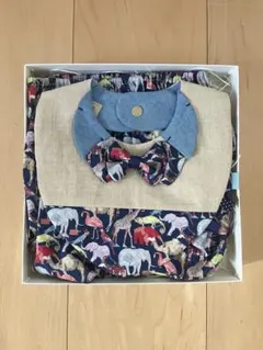 【L'Atelier de K】動物柄スタイ・パンツ ギフトセット