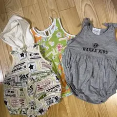 bebeのフード付きロンパース サイズ80 〜90