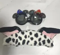 【お得セット】101匹わんちゃんのヘアバンド&ミッキーサングラスSET