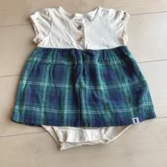 70cm ミキハウス　半袖ロンパース　半袖Ｔシャツ