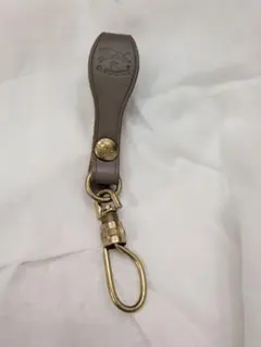 IL BISONTE レザー キーホルダー グレー