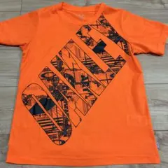 OAKLEY オレンジ ロゴプリント Tシャツ