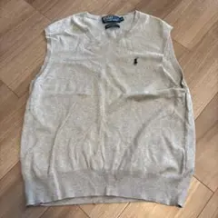 ポロ・ラルフ・ローレン グレー Vネック ベスト