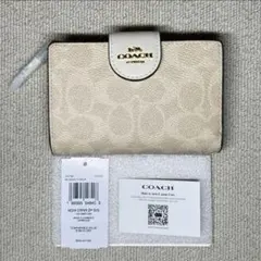 COACH コーチ シグネチャー サンドチョーク 二つ折り財布 新品未使用