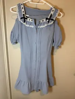 シークレットハニー 半袖セットアップ 水色 黒 訳あり