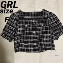 【新品・タグ付き】 GRL グレイル ノーカラージャケット クロップドジャケットのサムネイル