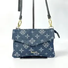 ラシット russet デニム ショルダーバッグ レザーチャームセット