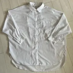 LOWRYS FARM シースルーシャツ/ブラウス　FREEサイズ　ホワイト