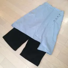 BITTOKO ♡ 新品スカート付きゆったりワイドパンツ