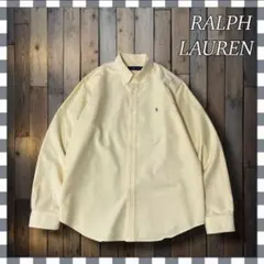 マ*ナ様 ラルフローレン ポニー刺繍 無地オックスフォードBD長袖シャツ XL