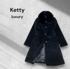 お値下げ❗ ファー付きコート　アンゴラ65%　ファー　ブルーフォックス