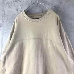 A3269古着　スウェット　ブラウン系　無地　90s Y2K