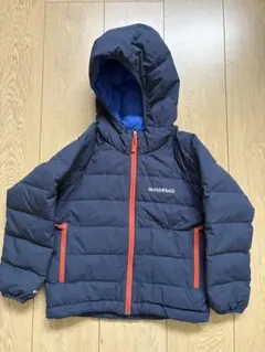 値下げ！mont-bell キッズ用ダウンコート ネイビー