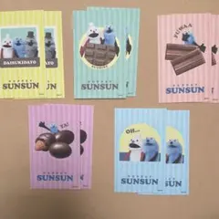 セブンイレブン　パペットスンスン　ステッカー　コンプリートセット×2