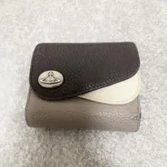 ヴィヴィアンウエストウッド ダブルフラップ 二つ折り財布 ブラウン