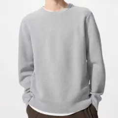 UNIQLO ウォッシャブルミラノリブクルーネックセーター