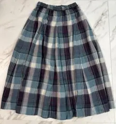 Dessin デッサン チェック ロングスカート