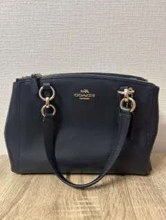 COACH ネイビー ハンドバッグ