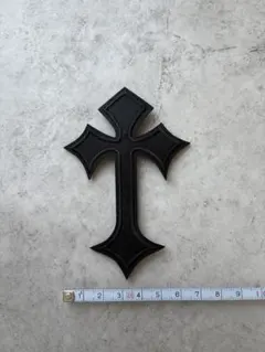 熨燙布貼☆十字架 黑 黑色 改造