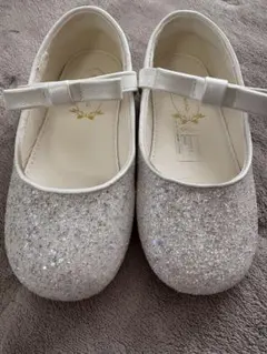 ゆ*♪様 シルバー グリッター バレエシューズ　15.5