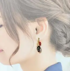 57.ハンドメイドアクセサリー ピアス イヤリング ノンホールピアス