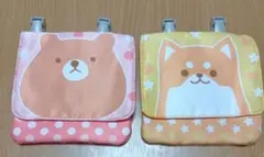 移動ポケット クマと犬のデザイン