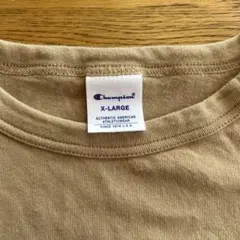チャンピオン　Tシャツ　ベージュ　サイズXL