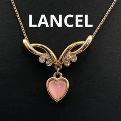 LANCEL ランセル ネックレス ハート ゴールド ラインストーン