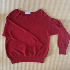 SIMPLICITÉ 赤 ニット 長袖 トップス