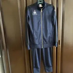 ルコック　ジャージ上下セット　ラインストーン　紺　M