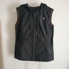 値下げ　バーバリー　フード付きベスト