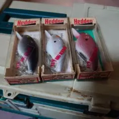 オールド heddon ヘドン ラッキー13 ルアー 縦割れ トップウォーター