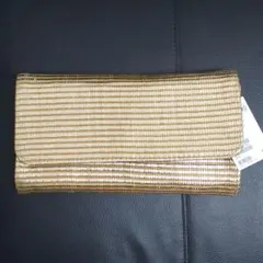 新品 H&M クラッチバッグ ゴールド