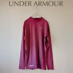 【アンダーアーマー】LG　ボルドー　アンダーウェア　ハイネックトレーニングウェア