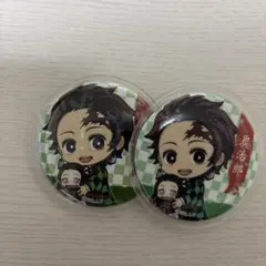 炭治郎 デザイン 缶バッジ 2個セット